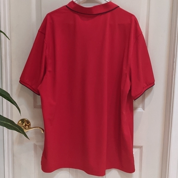 Izod Men's Red Short Sleeve Polo Shirt Size XXL - Picture 4 of 6